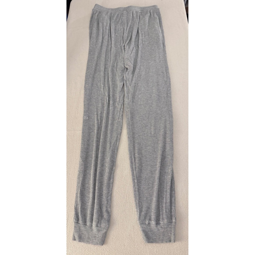 Alo Yoga Dolman Ribbed Knit Jogger Heather Grey Modal Lounge Pants Size  Small - Picture 5 of 8